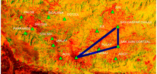 Imagen satelital del genocidio ixil.