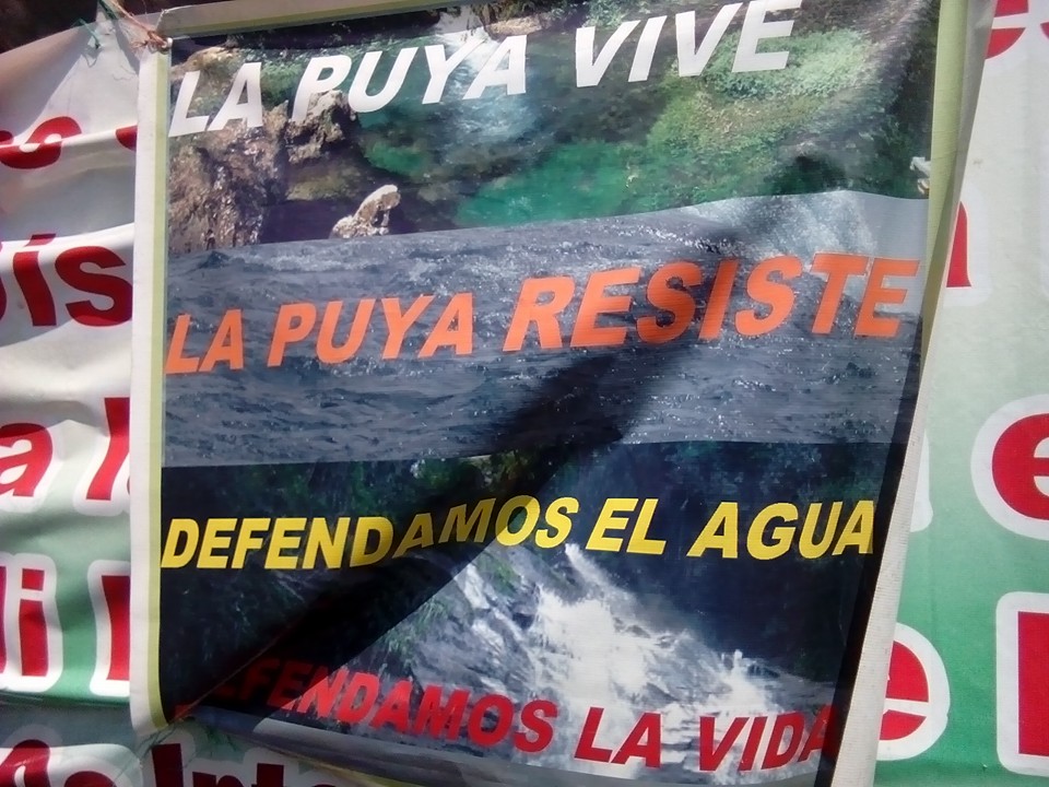 Tomado de las redes sociales de La Resistencia Pacífica La Puya