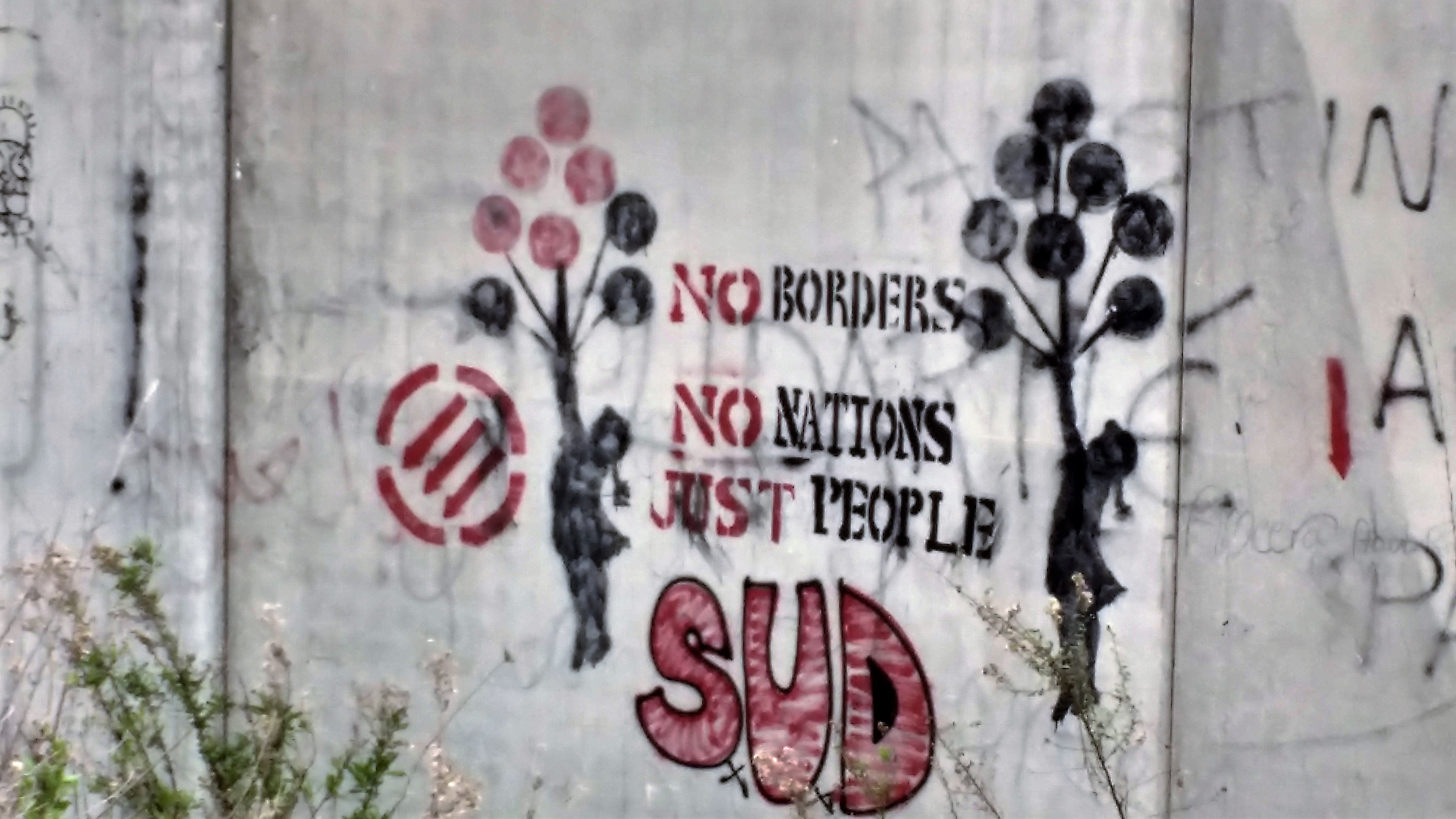 "Sin fronteras, sin nacionaes, solo pueblo" Foto: Susana Norman
